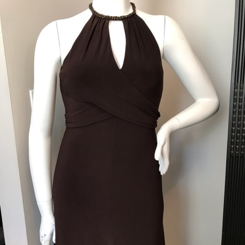 Ann Klein Brown Evening Dress